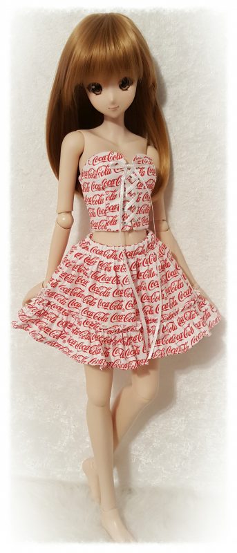Smart Doll Strawberry Corset Ruffle Dress Outfit 
